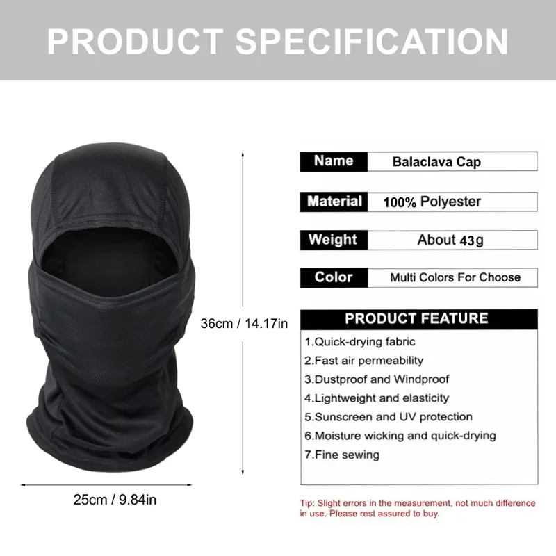 Set di 5 Balaclava Mimetici, M - Balaclava Ski Mask recensione e prezzo