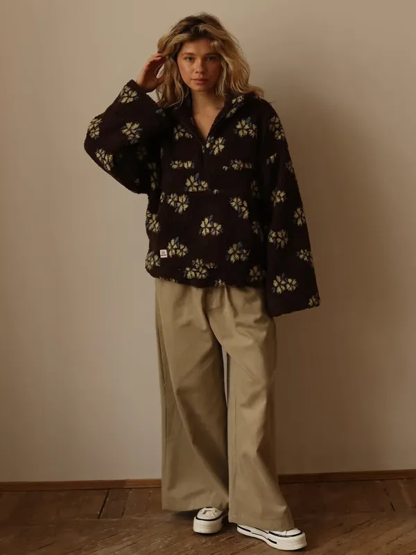 Felpe con cappuccio floreali S - Sherpa Hoodie Fleece recensione e prezzo