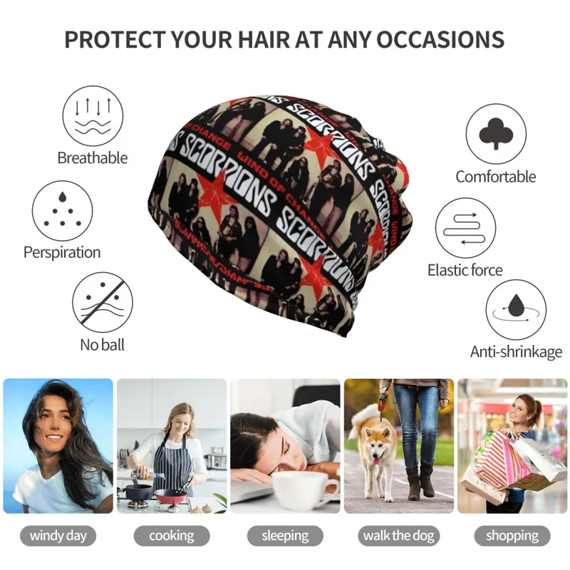 Scorpions Band Rock Bandana Co - Knit Beanie Hat Warm recensione e prezzo