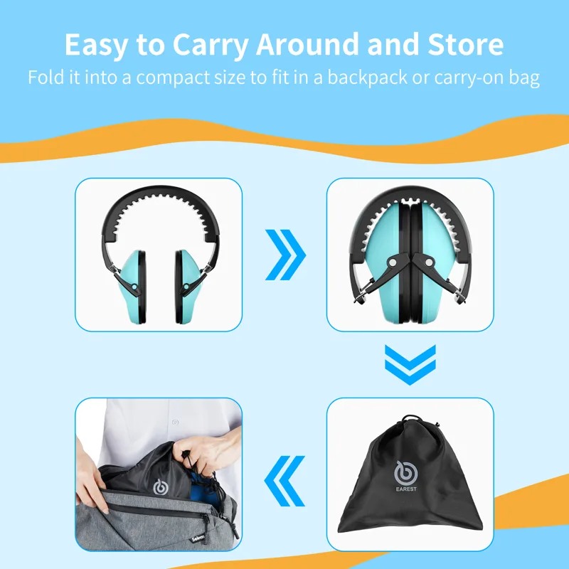 Cuffie antirumore NRR 20 dB, p - Earmuffs Foldable recensione e prezzo